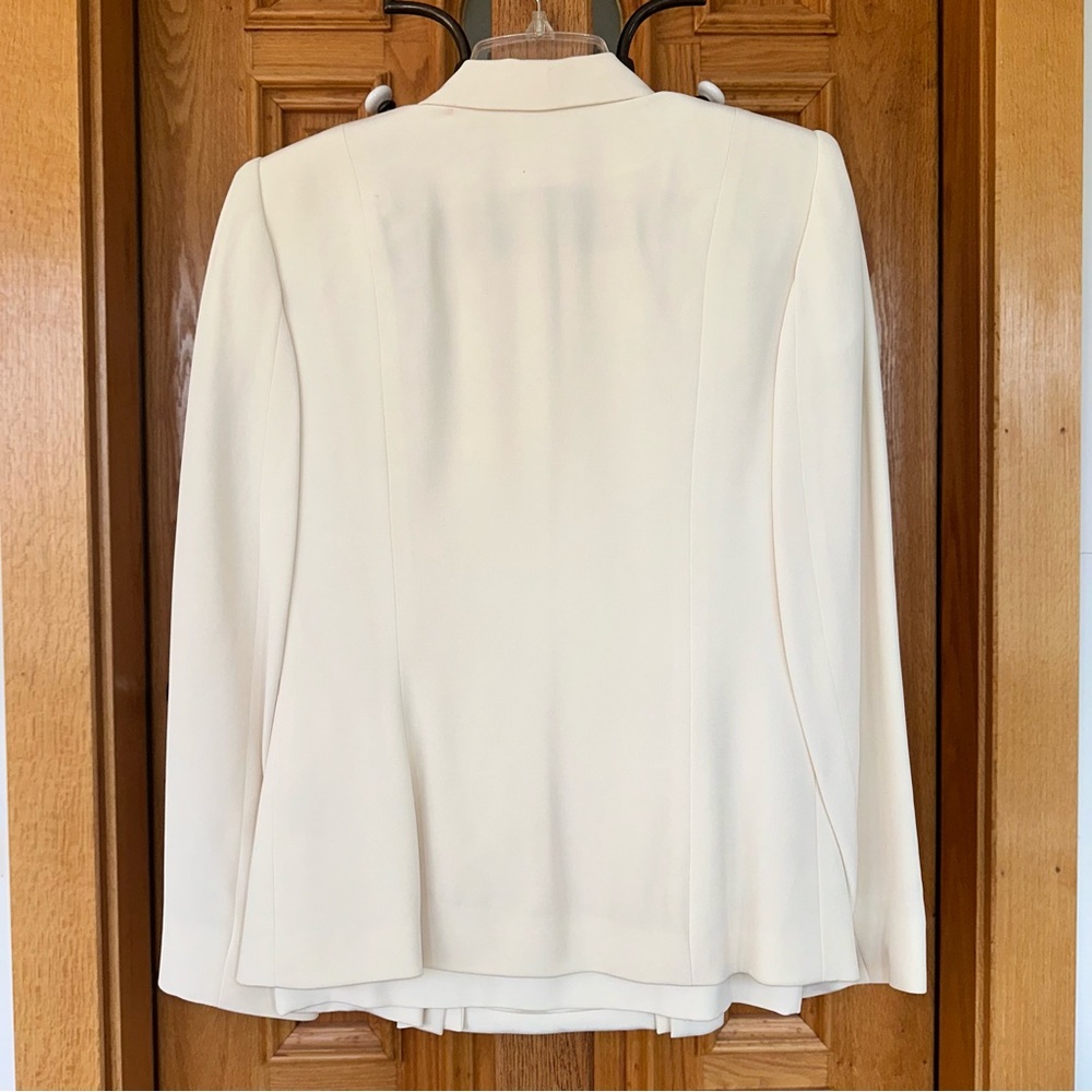 LIZ CLAIBORNE COLLECTION 2-piece garment jacket blazer skirt 100% silk size 4 - Picture 4 of 16